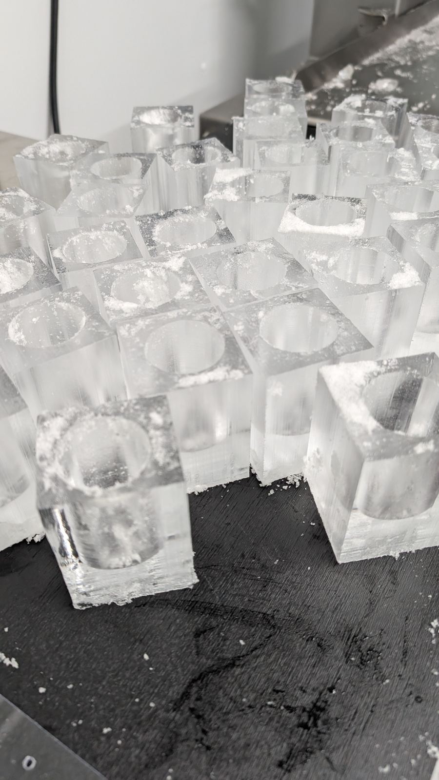Eiswürfel im Lager